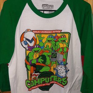 TMNT baseball tee vintage style Cool graphic